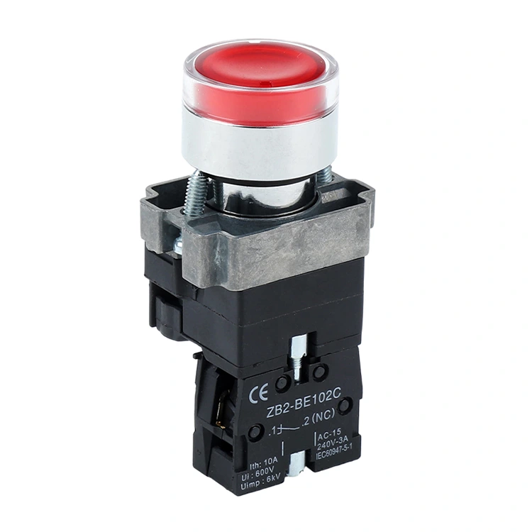  XB2-BW With LED Light Push Button Switch